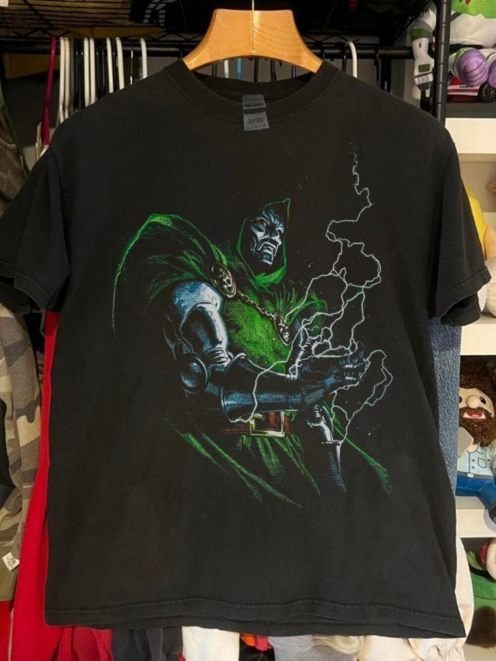 Dr. Doom Doomsday Movie Graphic Tee Gildan Men’s Black T-shirt